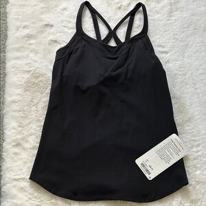 Women's Black Strappy Lululemon Top